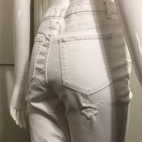 Refuge Curvy Straight Leg White Jeans size 7 - Picture 3 of 9